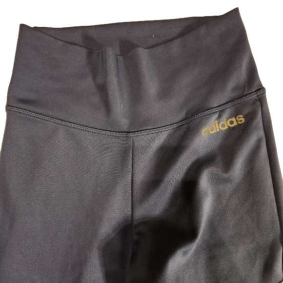 Adidas XS Women's Workout Leggings Blue - Picture 3 of 7